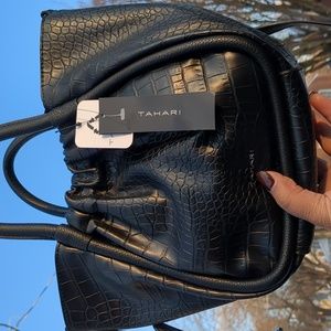 Tahari Black tote purse